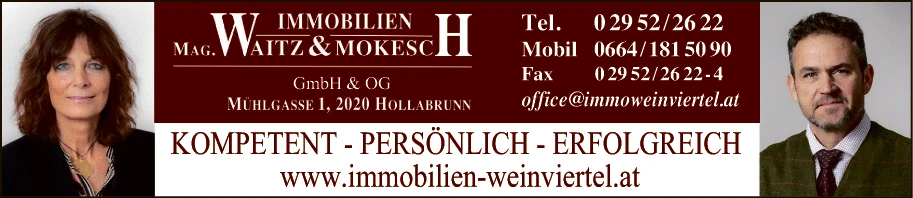 Print-Anzeige von: IMMOBILIEN MAG. WAITZ GmbH u. MOKESCH OG, Immobilien