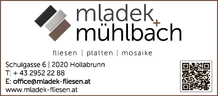 Print-Anzeige von: Mladek, Franz, Fliesenfachgesch