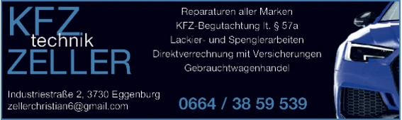 Print-Anzeige von: KFZ Technik ZELLER