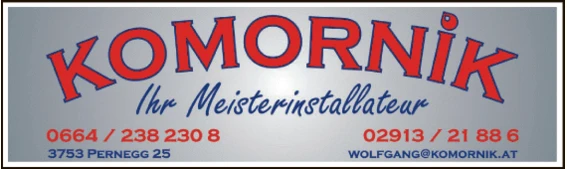 Print-Anzeige von: Komornik GmbH, Installationsunternehmen