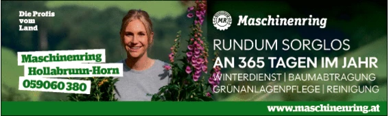 Print-Anzeige von: Maschinenring Hollabrunn - Horn