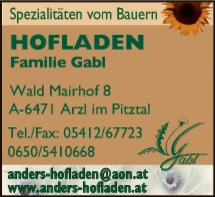 Print-Anzeige von: Gabl, Elmar, Landwirtschaftliche Produkte