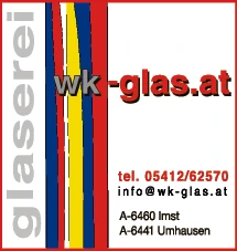 Print-Anzeige von: wk.glas inh. florian saurwein, Glaserei