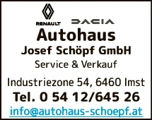 Print-Anzeige von: Autohaus Josef Schöpf GmbH