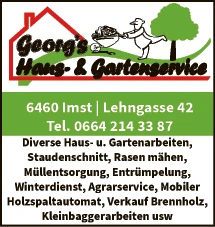 Print-Anzeige von: Georg\u0027s Haus & Gartenservice