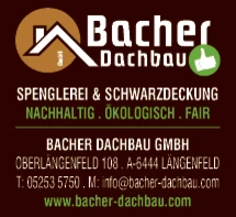 Print-Anzeige von: Bacher Dachbau GmbH.