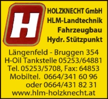 Print-Anzeige von: Holzknecht GmbH, Landtechnik u. H-Oil Tankstelle