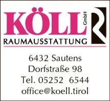 Print-Anzeige von: Raumausstattung Köll GmbH