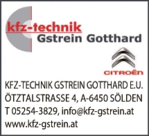 Print-Anzeige von: Gstrein, Gotthard, KFZ-Technik