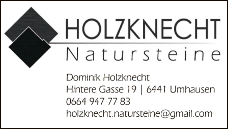 Print-Anzeige von: Holzknecht, Dominik, Natursteine