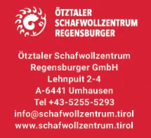 Print-Anzeige von: Ötztaler Schafwollzentrum - Regensburger GmbH Print-Anzeige von: Ötztaler Schafwollzentrum - Regensburger GmbH