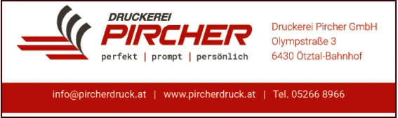 Print-Anzeige von: Pircher GesmbH, Druckerei