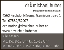 Print-Anzeige von: Huber, Michael, Dr., Ärzte \ Fachärzte f Innere Medizin