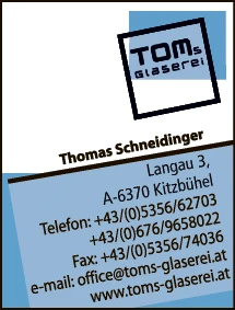 Print-Anzeige von: Schneidinger, Thomas, Glaserei