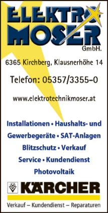 Print-Anzeige von: Moser Elektro GmbH, Elektrohandel