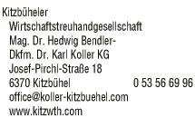 Print-Anzeige von: Kitzbüheler Wirtschaftstreuhandgesellschaft, Wirtschaftstreuhänder / Steuerberater , Print-Anzeige von: Kitzbüheler Wirtschaftstreuhandgesellschaft, Wirtschaftstreuhänder / Steuerberater ,