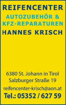 Print-Anzeige von: Krisch, Hannes Othmar, Autozubehör