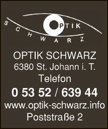 Print-Anzeige von: Schwarz, Benedict, Optiker