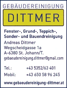 Print-Anzeige von: Gebäudereinigung DITTMER