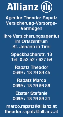 Print-Anzeige von: Rapatz, Theodor, Versicherungen