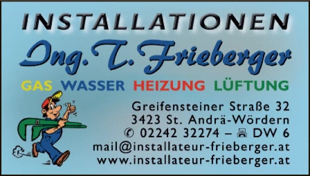 Print-Anzeige von: Frieberger, Thomas, Ing., Installationen