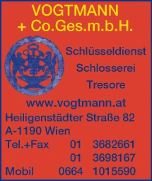Print-Anzeige von: Vogtmann & Co Ges.m.b.H. Schlosserei, Tresore