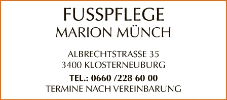 Print-Anzeige von: Münch, Marion, Fußpflege