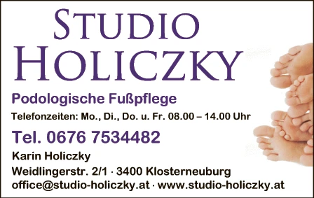 Print-Anzeige von: Holiczky, Karin, Fußpflege
