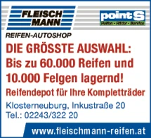 Print-Anzeige von: Wilfried Fleischmann Reifenhandel e.U.