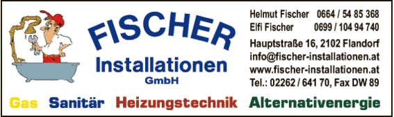 Print-Anzeige von: Fischer Installationen GmbH