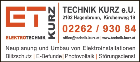 Print-Anzeige von: Technik-Kurz E.U., Elektrotechnik