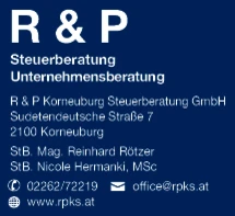 Print-Anzeige von: R & P Korneuburg Steuerberatung GmbH, Wirtschaftstreuhänder / Steuerberater