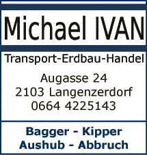 Print-Anzeige von: Ivan, Michael, Transport-Erdbau-Handel