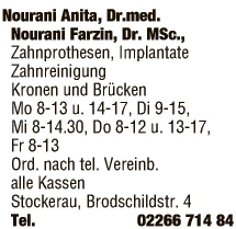 Print-Anzeige von: Dr. Anita Nourani 