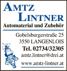 Print-Anzeige von: Lintner, Andreas, Autobedarf u -zubehör