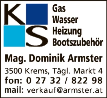 Print-Anzeige von: Armster, Dominik, Mag., Installationsunternehmen
