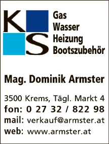 Print-Anzeige von: Armster, Dominik, Mag., Installationsunternehmen