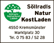 Print-Anzeige von: Söllradls NaturkostLaden