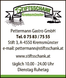 Print-Anzeige von: Stift Kremsmünster, Gasthaus