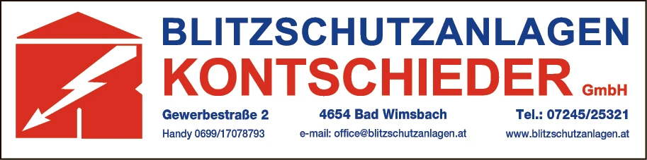 Print-Anzeige von: Blitzschutzanlagen Kontschieder GmbH