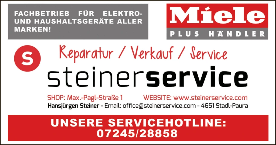 Print-Anzeige von: Steinerstuff GmbH, Haushaltsgeräte