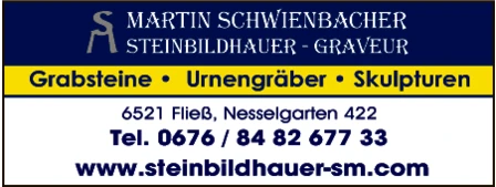 Print-Anzeige von: Schwienbacher, Martin, Steinbildhauer