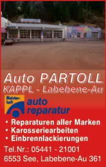 Print-Anzeige von: Auto Partoll, Autoreparaturen