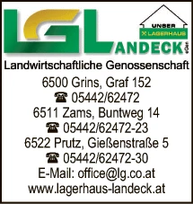 Print-Anzeige von: Lagerhaus Landeck, Lagerhaus