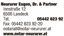 Print-Anzeige von: Dr. Eugen Neururer & Partner, öffentl Notar