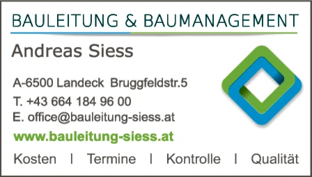 Print-Anzeige von: Siess, Andreas, Bauleitung & Baumanagement
