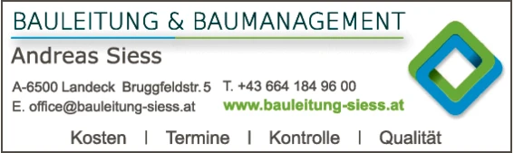 Print-Anzeige von: Siess, Andreas, Bauleitung & Baumanagement
