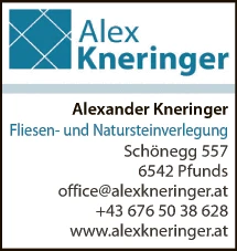 Print-Anzeige von: Kneringer, Alexander, Fliesen
