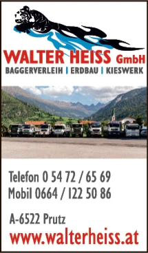 Print-Anzeige von: Heiß Walter GmbH, Transportunternehmen
