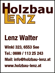 Print-Anzeige von: Holzbau Lenz Print-Anzeige von: Holzbau Lenz